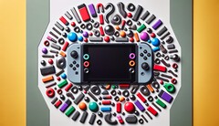 Il semble que la Nintendo Switch 2 s&#039;appuiera fortement sur des aimants pour fixer les manettes Joy-Con. (Source de l&#039;image : image générée par DALLE3)