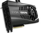 La GeForce RTX 3090 KINGPIN d'EVGA refroidie par liquide semble prête à battre des records de performance (Source de l'image : EVGA)