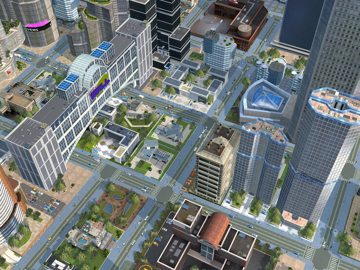 Sur l’image : les villes animées comptaient parmi les principaux atouts de City Life 2008 selon le test de PC Games.