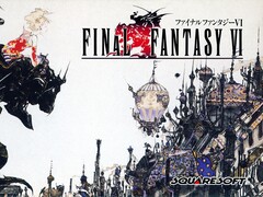 L'illustration originale de Final Fantasy VI de 1994, réalisée par Yoshitaka Amano, représente Terra Branford et la ville industrielle de Vector.