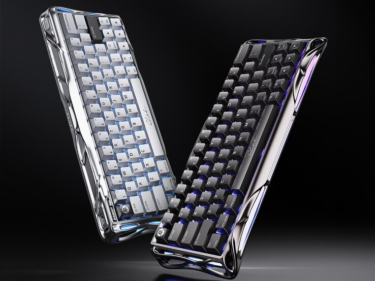 Le clavier de jeu GravaStar Mercury V60 Pro HE est disponible dans les coloris gunmetal et chrome silver (Image source : Gravastar)