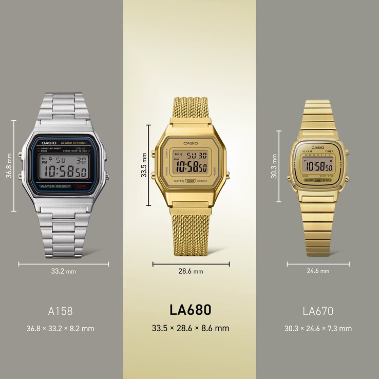 La série LA680 pèse 38 grammes (1,34 oz)