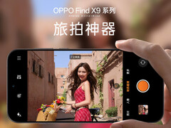 Une représentation du Find X9 Pro et de l'interface de l'application officielle de l'appareil photo. (Source de l'image : Oppo - édité)