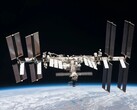 L'ISS en orbite (Source de l'image : NASA ; recadré)