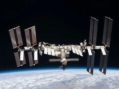 L&#039;ISS en orbite (Source de l&#039;image : NASA ; recadré)