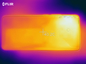 Huawei Mate 20 Pro - Relevé thermique à l'arrière de l'appareil en cas de sollicitations.