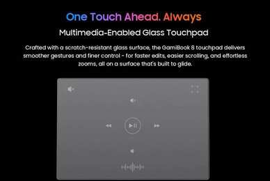 Le pavé tactile est doté de commandes multimédias (Source de l'image : Blackview)