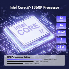 L'Intel Core i7-1360P offre des performances ultra-rapides