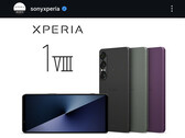 Le smartphone illustré est le Xperia 1 VII, et non le Xperia 1 VIII.