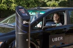 Une voiture électrique Uber (Source : Uber)