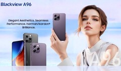 Le smartphone Blackview A96 équipé du processeur MediaTek Helio G99 (Source : Blackview)