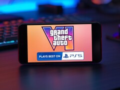 Une campagne marketing de GTA 6 pour la PS5 affichée sur un smartphone