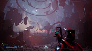 Photo : une capture d'écran du jeu Metal Eden.