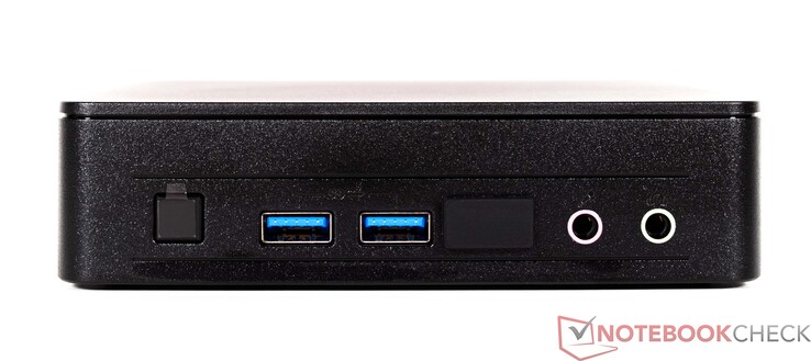 Façade : 2x USB 3.2, prise jack 3.5 mm