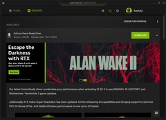 Nvidia GeForce Game Ready Driver 545.84 details in GeForce Experience (Source : Own)