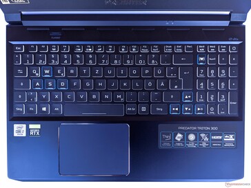 Acer Predator Triton 300 - dispositifs d'entrée