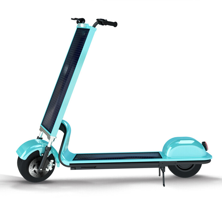 Le scooter solaire S80. (Source de l'image : Topsolarscooter.com)