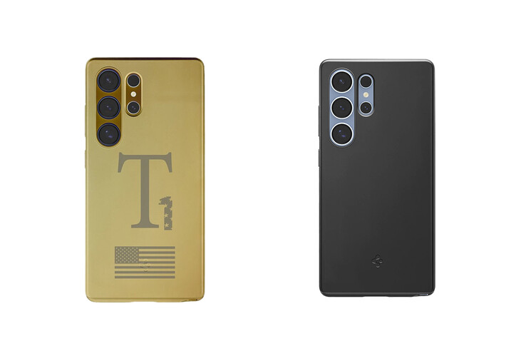 Vous pouvez même voir le logo Spigen sur l'extérieur du T1, près du bas (Image Source : Trump Mobile/Spigen)