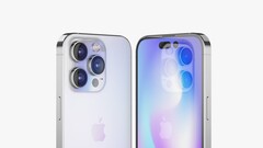 Un des derniers rendus de l&#039;iPhone 14 Pro. (Source : CGTrader)