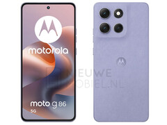 Le Moto G86 s&#039;éloigne quelque peu du Moto G85 en termes de design. (Source de l&#039;image : via Nieuwe Mobiel)