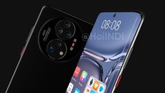 Un nouveau rendu du Huawei Mate 50. (Source : HoiINDI)