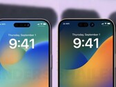 La dernière rumeur concernant l'iPhone 14 Pro et l'iPhone 14 Pro Max Apple est que la disposition de l'encoche peut être modifiée. (Image source : Weibo &amp; RendersByShailesh - edited)