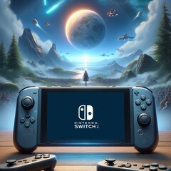 Il est largement admis que Nintendo dévoilera le successeur de sa Switch en 2024. (Image générée par l&#039;IA de DALL-E 3 - modifiée)