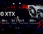 La carte graphique de bureau AMD Radeon RX 7900 XTX basée sur RDNA 3 a été annoncée (image via AMD)