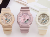 La nouvelle série Casio G SHOCK Women's GMAP2100 : De gauche à droite : GMA-P2100ST-9A, GMA-P2100ST-4A, GMA-P2100ST-7A. (Source de l'image : Casio)