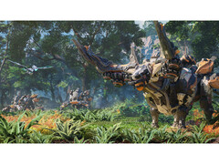 Capture d&#039;écran du jeu Light of Motiram montrant l&#039;un de ses mechanimals. (Source de l&#039;image : Steam)