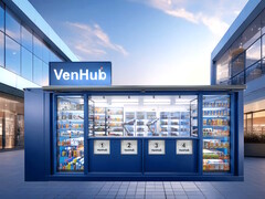 Le magasin de proximité Venhub fonctionne 24 heures sur 24 et 7 jours sur 7 grâce à des robots d'intelligence artificielle qui permettent de réduire de 31 % les coûts commerciaux et d'exploitation. (Source de l'image : Venhub)