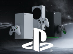 Les consoles Xbox sont représentées avec le logo PlayStation (Source : Xbox Wire, Sony PlayStation avec modifications)