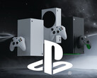 Les consoles Xbox sont représentées avec le logo PlayStation (Source : Xbox Wire, Sony PlayStation avec modifications)