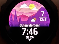 Burn-in sur un Garmin Epix Gen 2 (Image source : Norret1983, via Reddit)