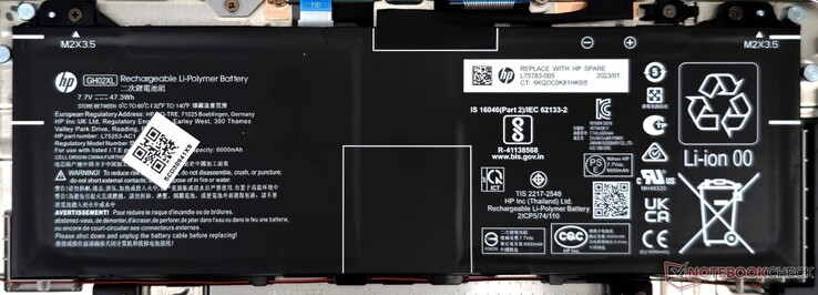 La batterie de 47,3 WHr du Chromebook 15a offre des durées d'utilisation acceptables