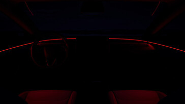 La Model 3 est désormais dotée d'un éclairage d'ambiance sur la partie supérieure de l'habillage intérieur (source d'image : Tesla)