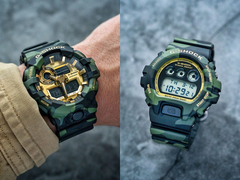 La Casio G-Shock GA-700CMG-3AER (à gauche) et la DW-6900CMG-3ER (à droite).