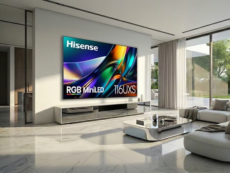 Le téléviseur MiniLED Hisense 116UXS RGB-X