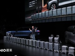 Le SUV Nio ES8 à 5 places présenté sur la photo