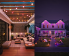 Les nouvelles guirlandes lumineuses permanentes Festavia de Philips (à droite) et les guirlandes lumineuses globe (à gauche). (Source de l'image : Philips)