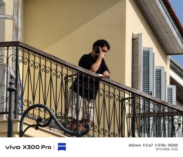 Vivo X300 Pro 400 mm sans télé-convertisseur.