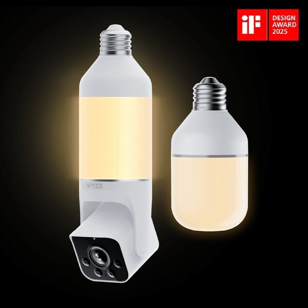 La Wyze Bulb Cam peut être associée à un maximum de cinq ampoules accessoires. (Source de l'image : Wyze)
