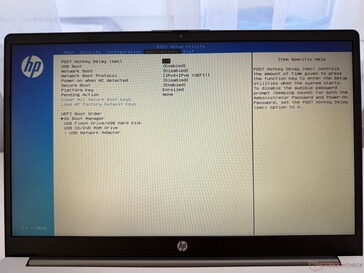Options de démarrage du BIOS