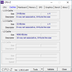 CPU-Z : Caches