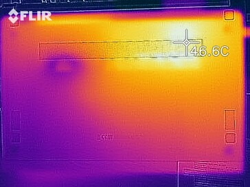 Image thermique sous charge - côté inférieur