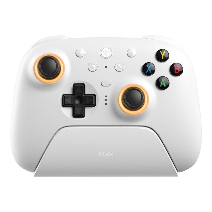 Les boutons d'action de la manette sans fil 8BitDo Ultimate 2 sont dotés d'alphabets colorés. (Source de l'image : 8BitDo)