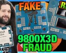 CPU SCAM AMD Ryzen 9800X3D Contrefaçons Fraude