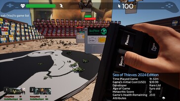 Sur la photo : Une capture d'écran de Game Quest : The Backlog Battler.