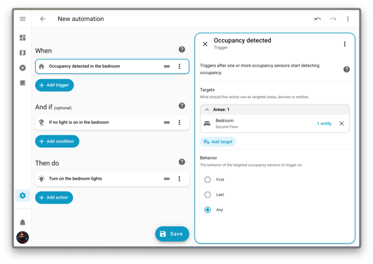 De nouveaux déclencheurs spécifiques sont arrivés avec Home Assistant 2026.1. (Source de l'image : Home Assistant)