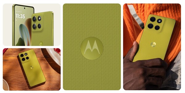Motorola Moto G86 Power en Pantone Cypress. (Source de l'image : Motorola)